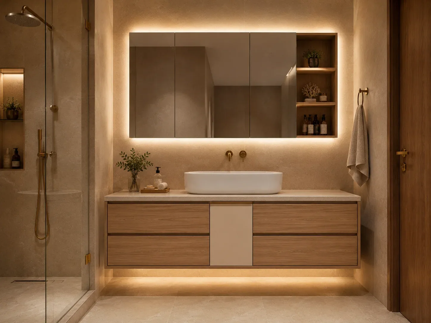 Floating Bathroom vanity by Reedify Modulars
