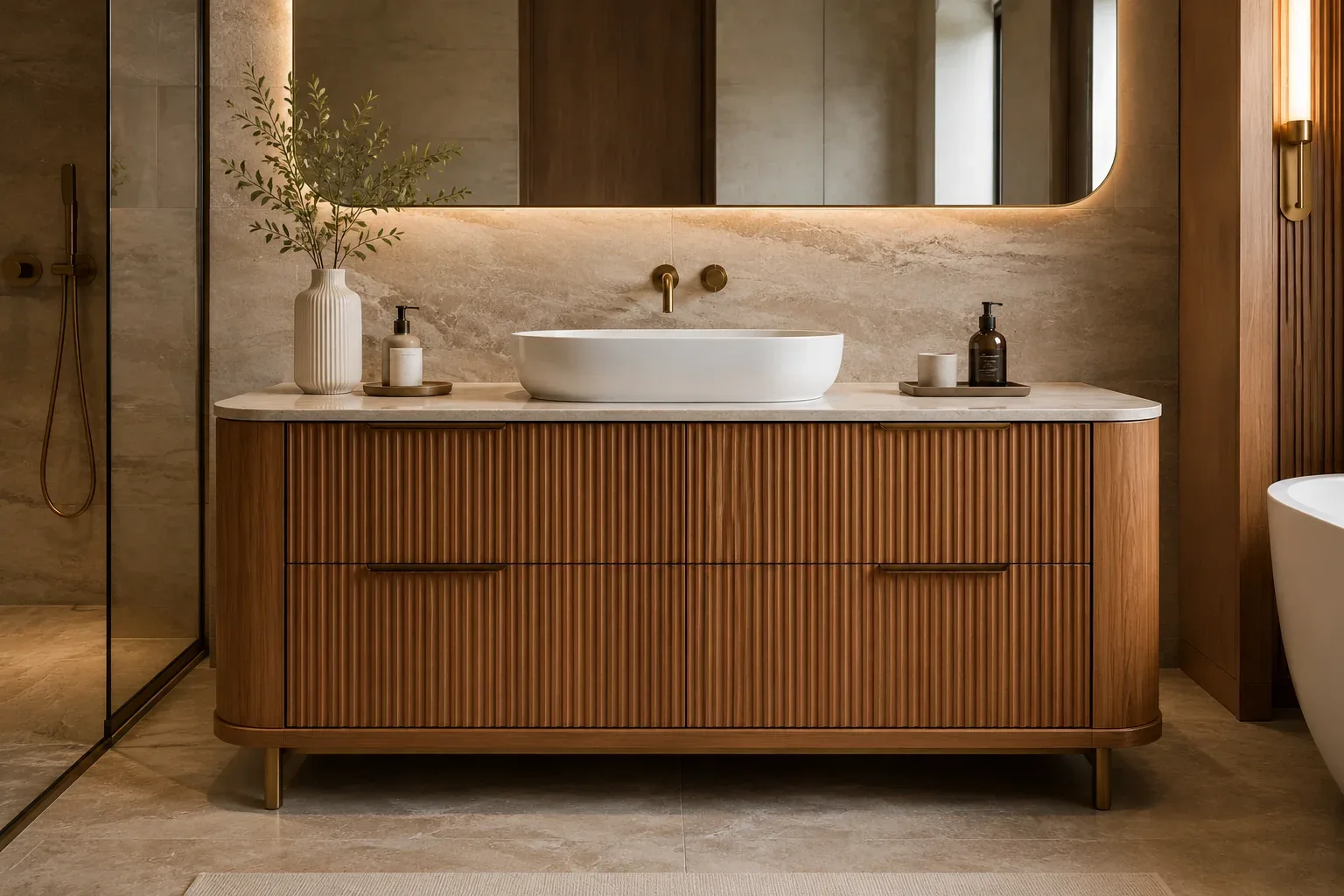 Freestanding Bathroom vanity by Reedify Modulars
