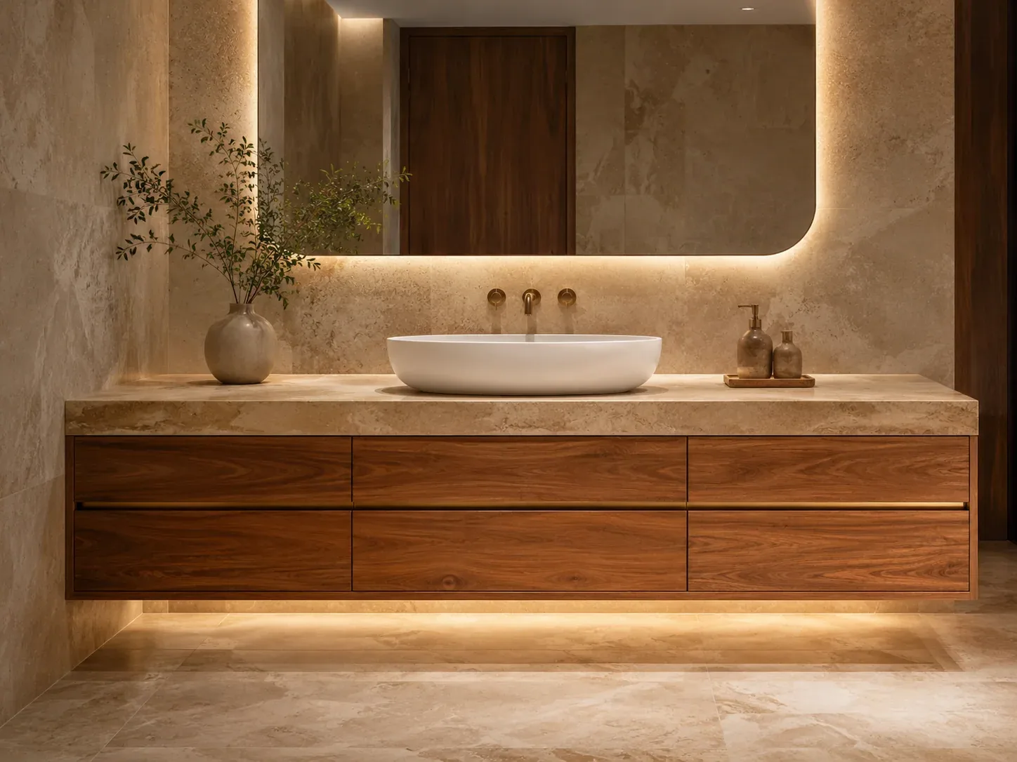 Premium / Double Bathroom vanity by Reedify Modulars