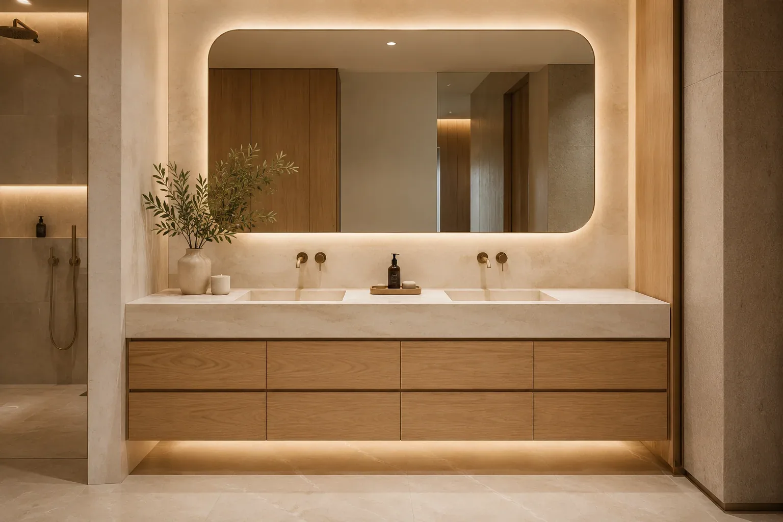 Premium / Double Bathroom vanity by Reedify Modulars