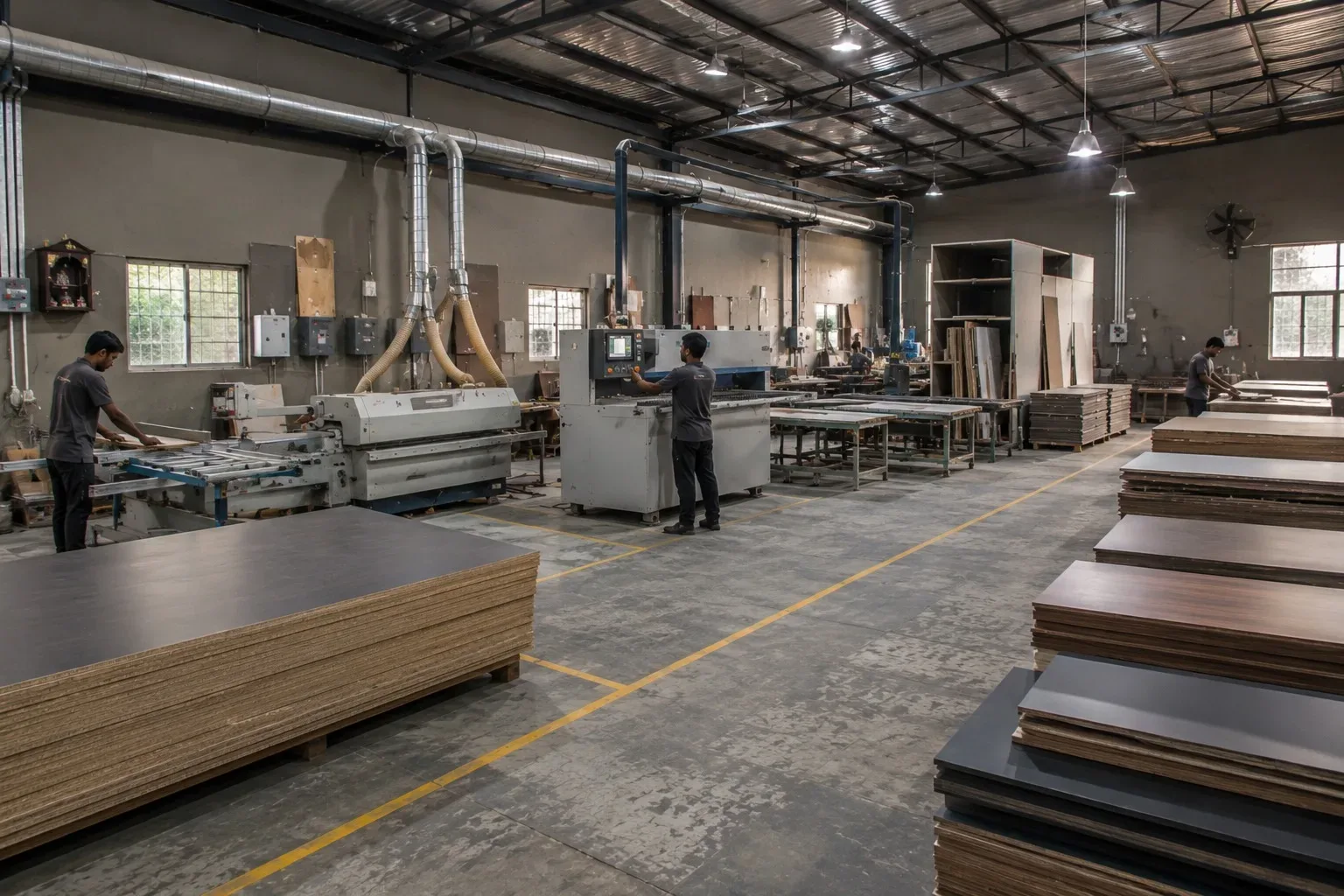 The Reedify Modulars modular furniture factory floor in Rohtak