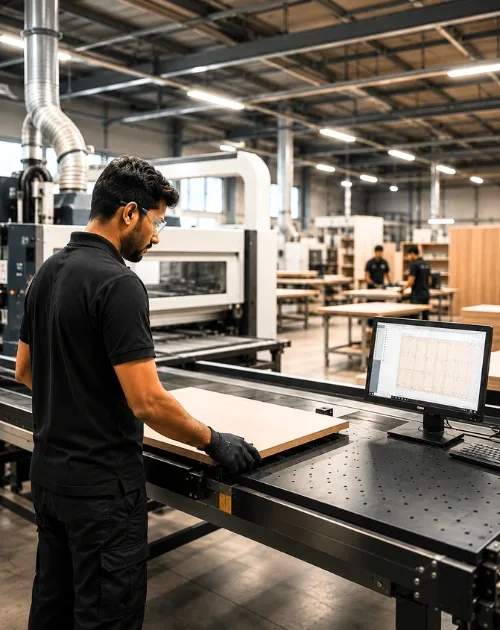 Reedify Modulars 12,000 sq ft modular furniture factory floor in Rohtak