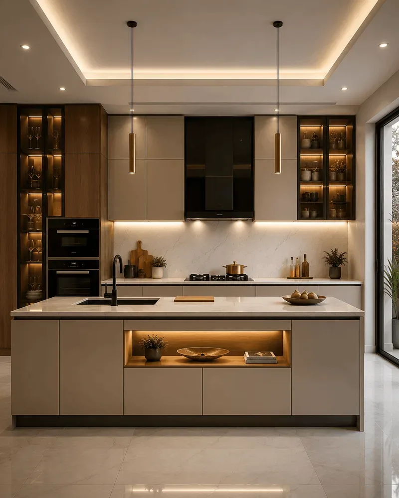 Premium modular kitchen built by Reedify Modulars