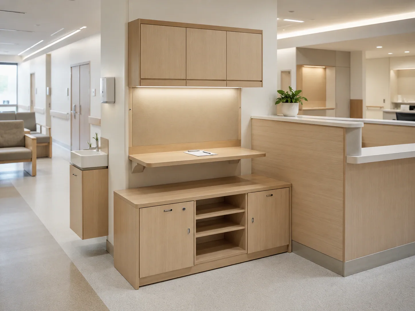 A modular hospital reception fit-out by Reedify Modulars