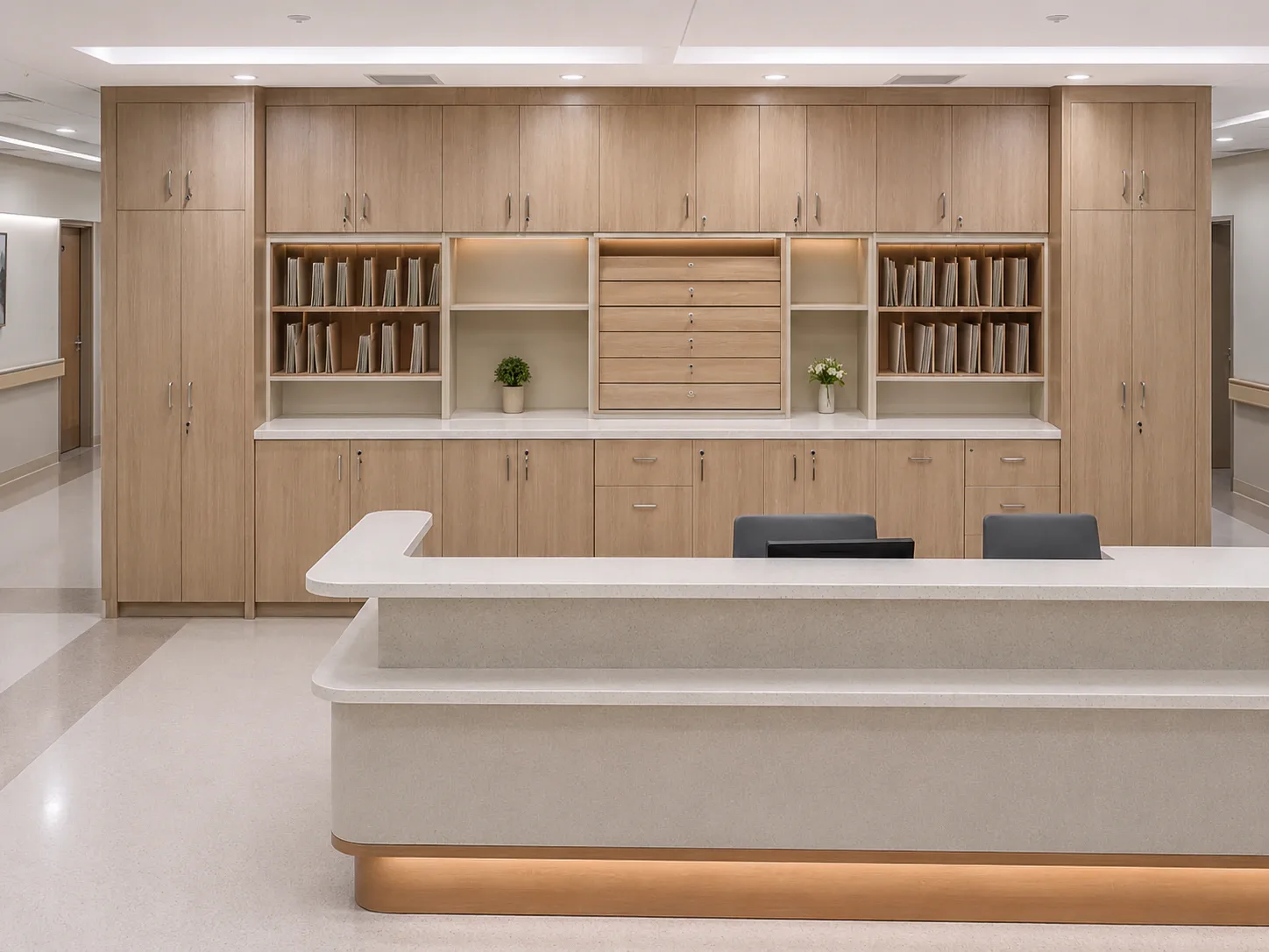 Reception Hospital furniture by Reedify Modulars