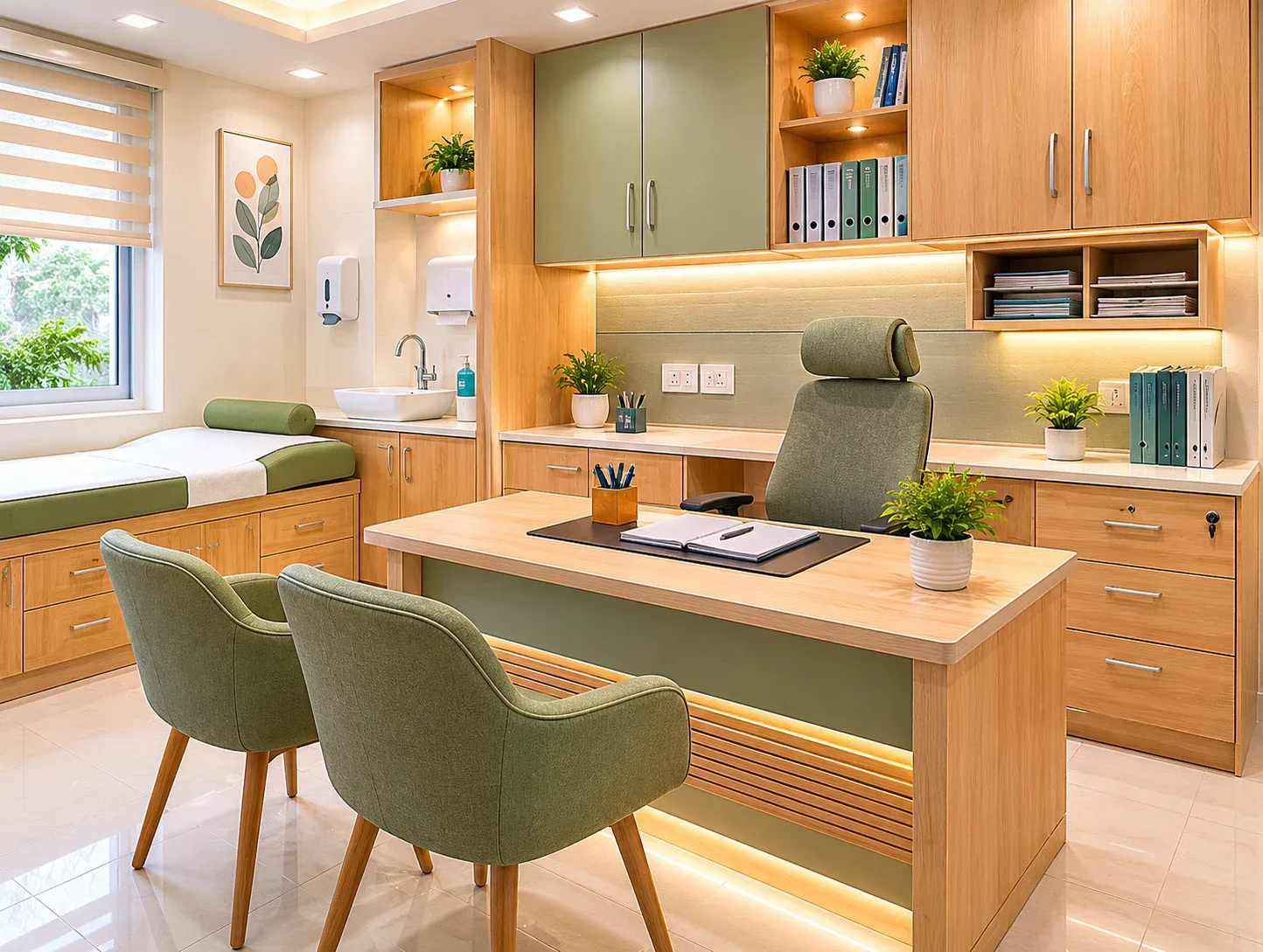 OPD and doctor cabin furniture by Reedify Modulars