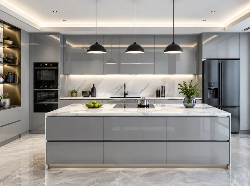 Island modular kitchen by Reedify Modulars — 9