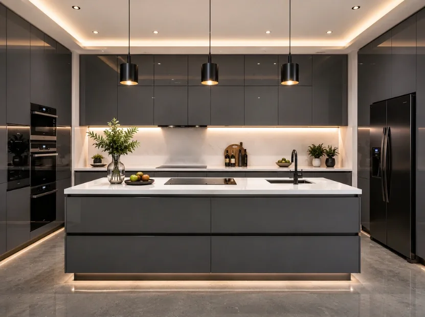 Island kitchen — Modular Kitchen by Reedify Modulars