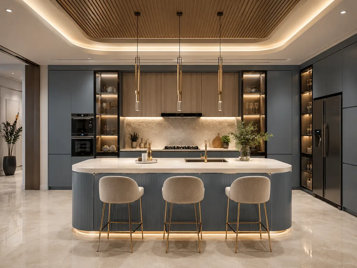Island modular kitchen by Reedify Modulars — 5