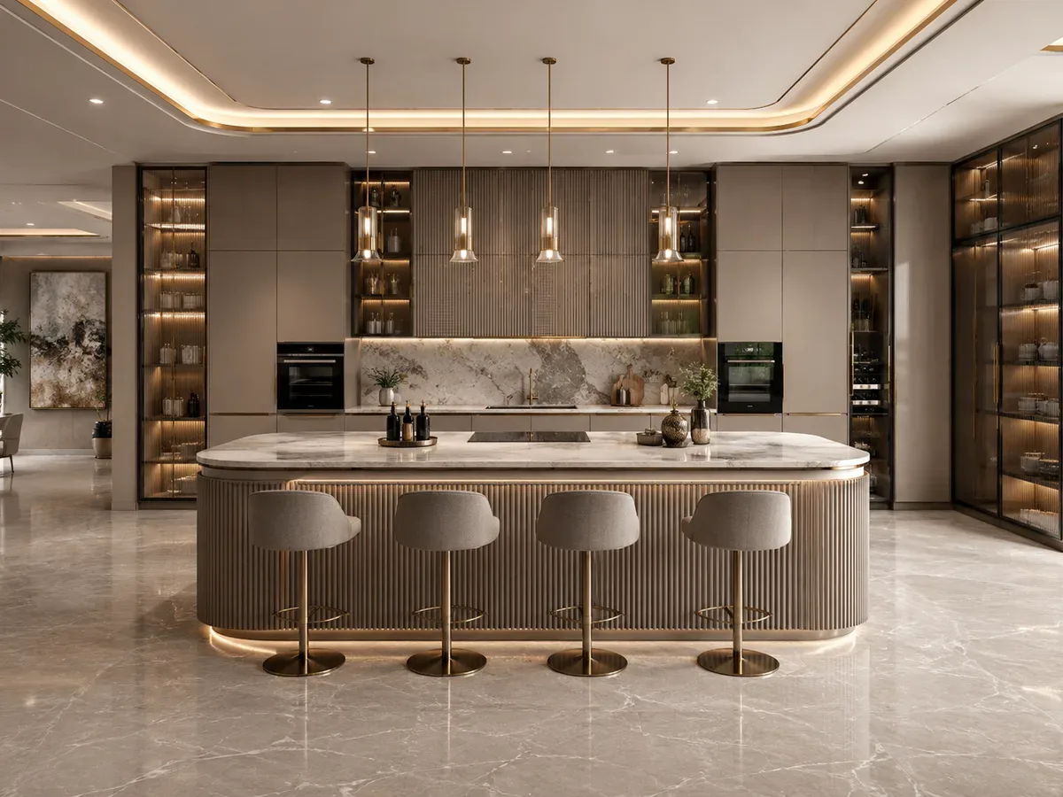 Island modular kitchen by Reedify Modulars — 7
