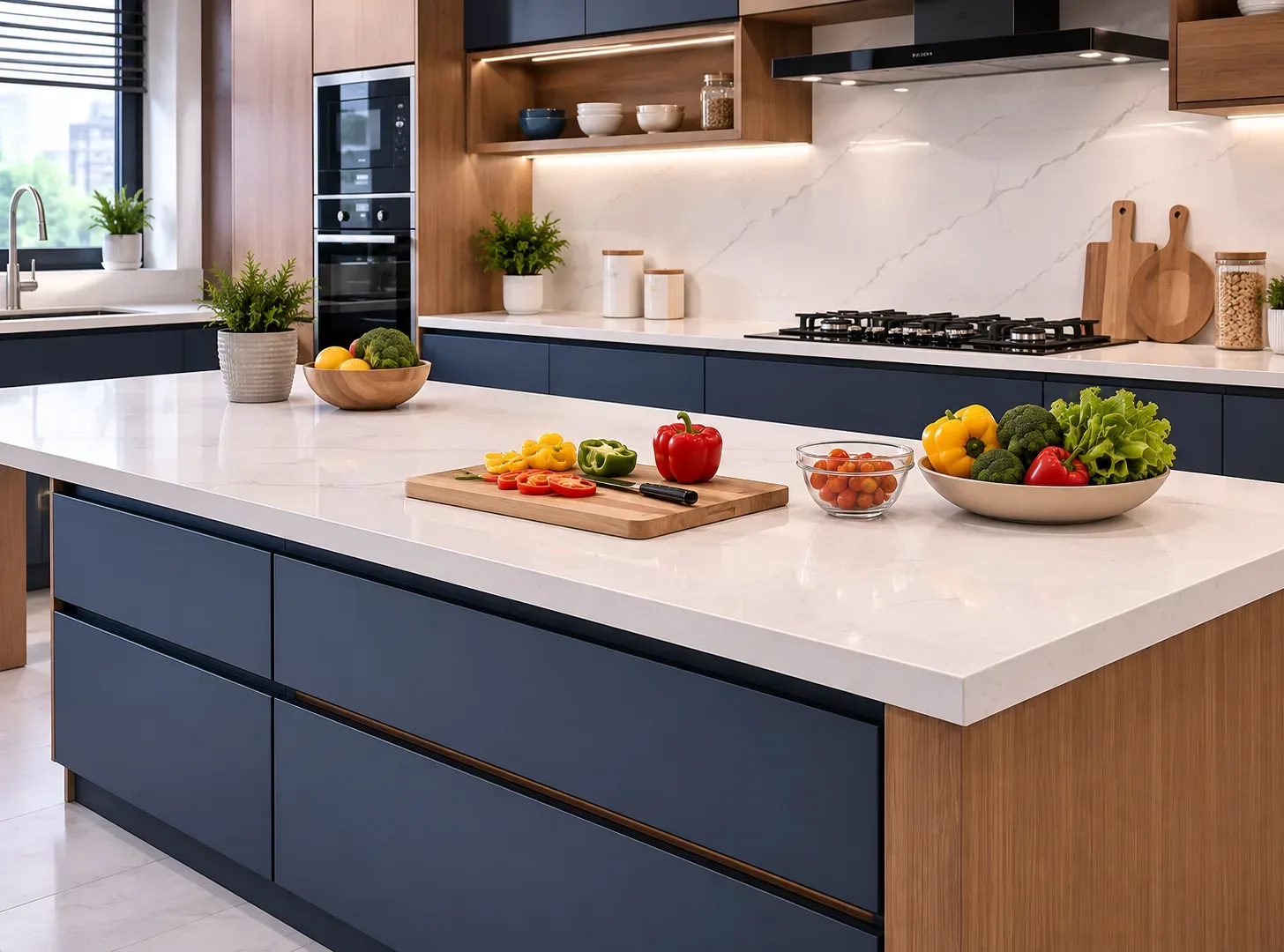 Prep Island — Island modular kitchen idea by Reedify Modulars
