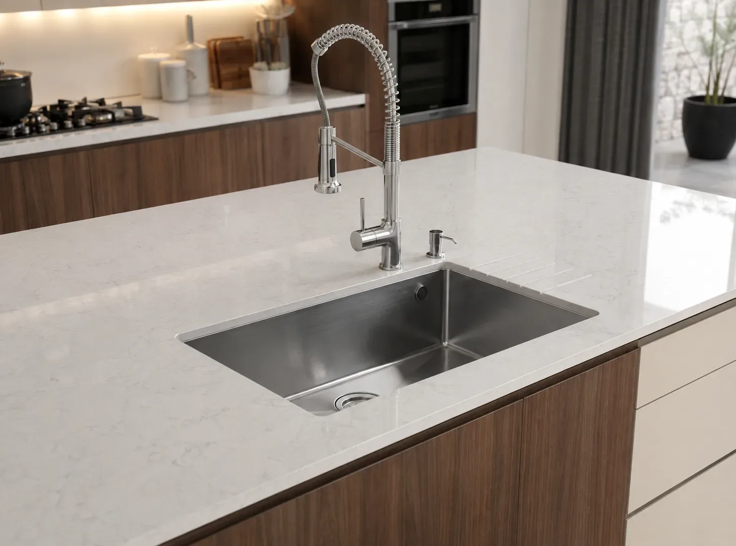 Sink Island — Island modular kitchen idea by Reedify Modulars