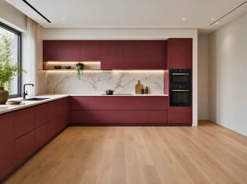L-shaped modular kitchen by Reedify Modulars, installed in Jind