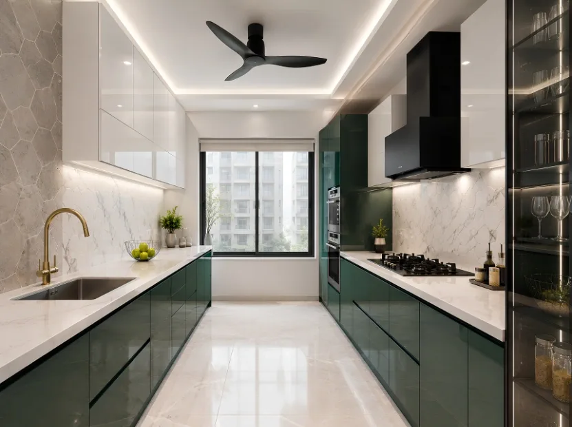 Parallel modular kitchen by Reedify Modulars — 9