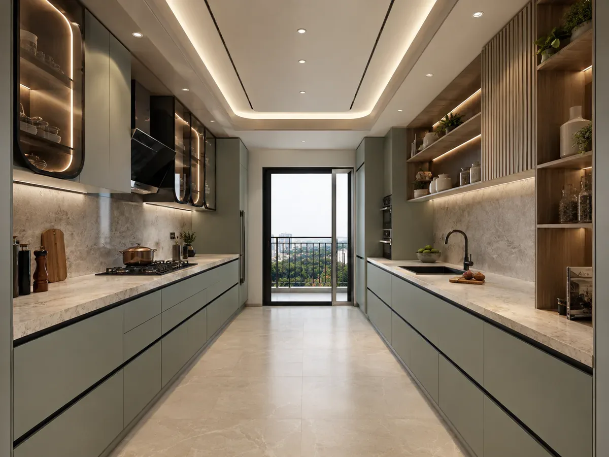 Parallel modular kitchen by Reedify Modulars — 6