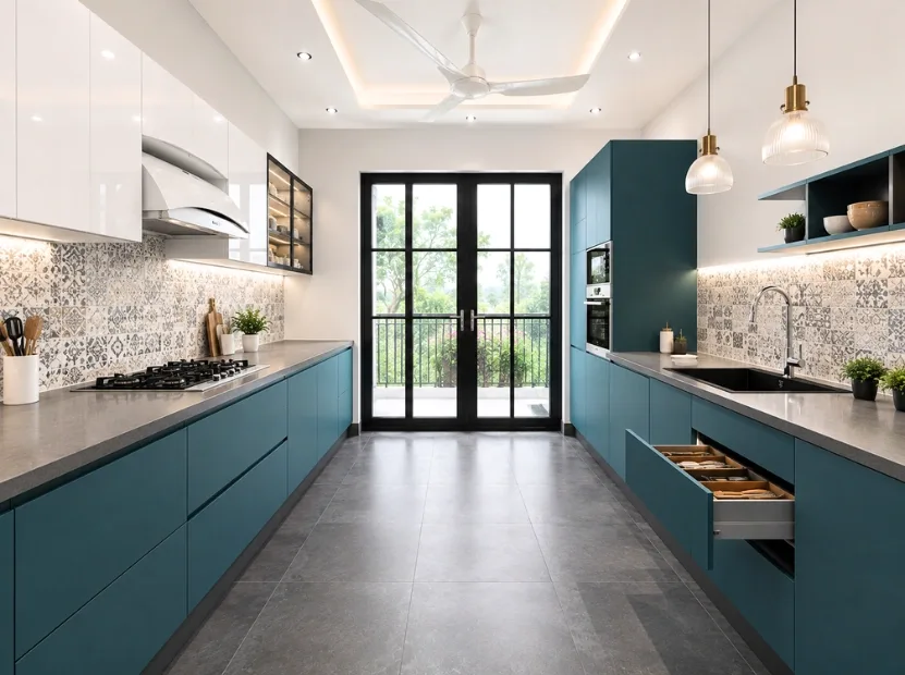 Parallel modular kitchen by Reedify Modulars — 8