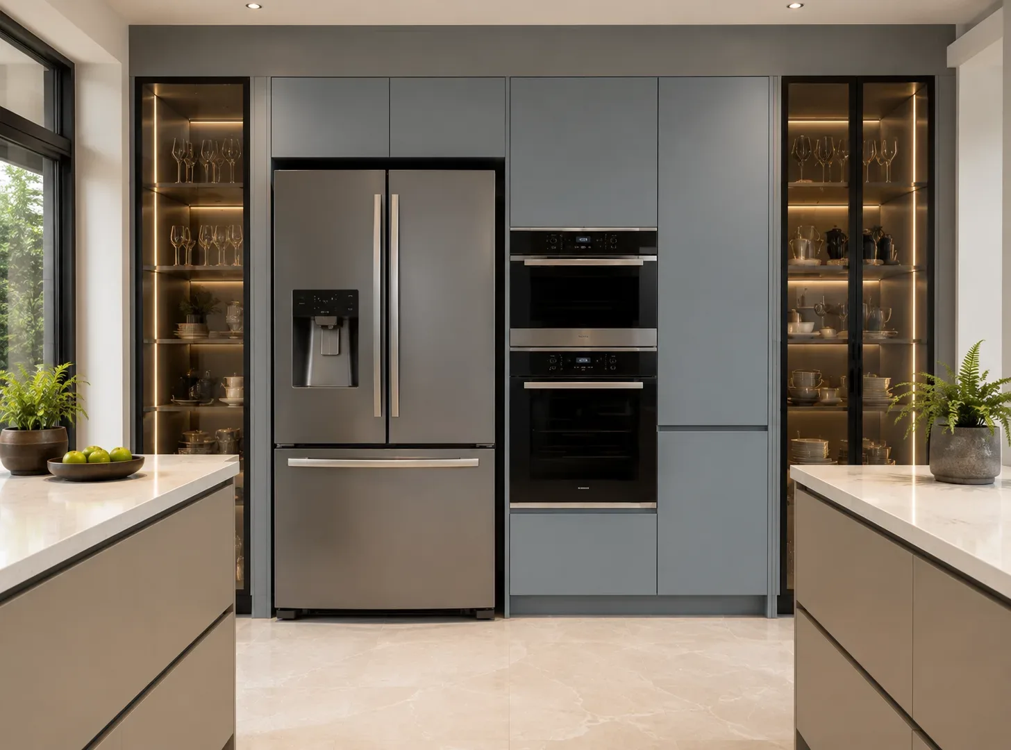Appliance Wall in a Parallel modular kitchen by Reedify Modulars