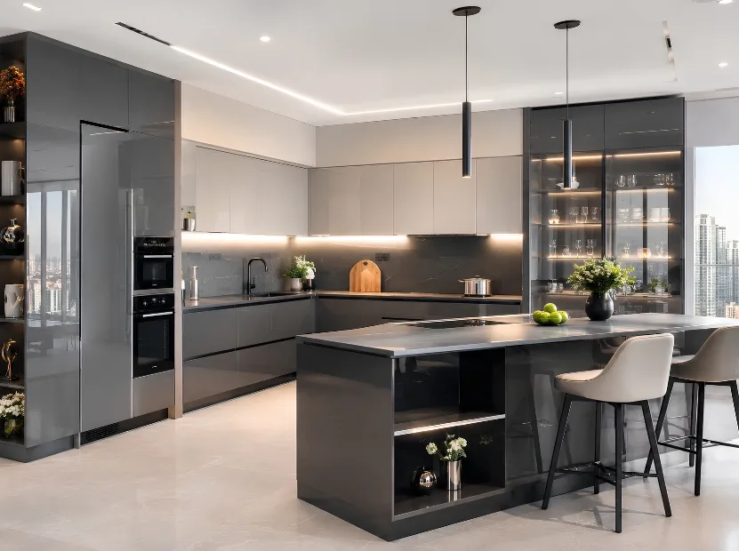 Peninsula modular kitchen by Reedify Modulars — 9