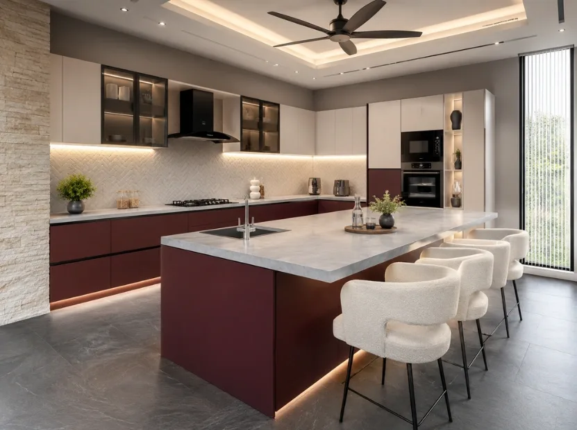 Peninsula modular kitchen by Reedify Modulars — 10