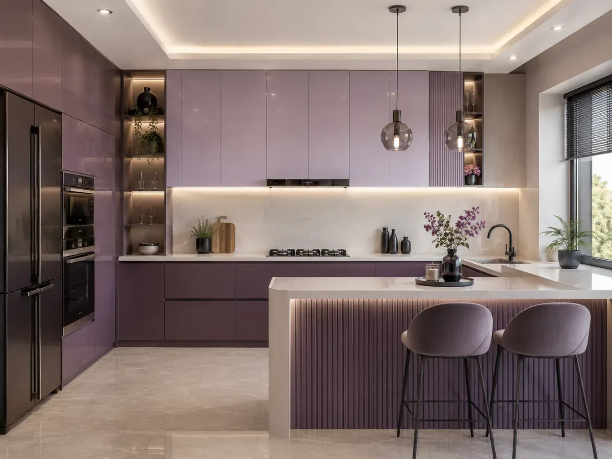 Peninsula modular kitchen by Reedify Modulars — 6