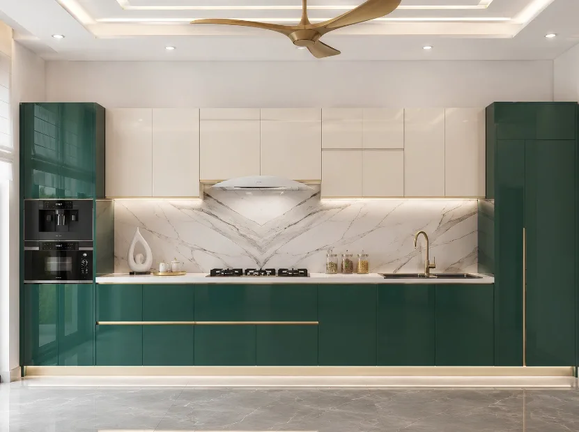 Straight modular kitchen by Reedify Modulars — 10