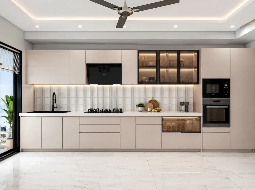 Straight modular kitchen by Reedify Modulars — 11