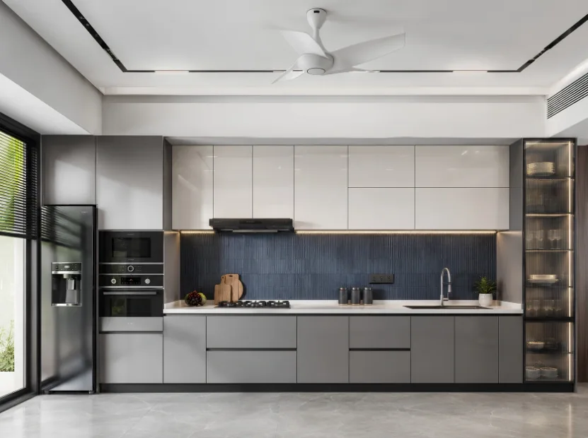 Straight kitchen — Modular Kitchen by Reedify Modulars