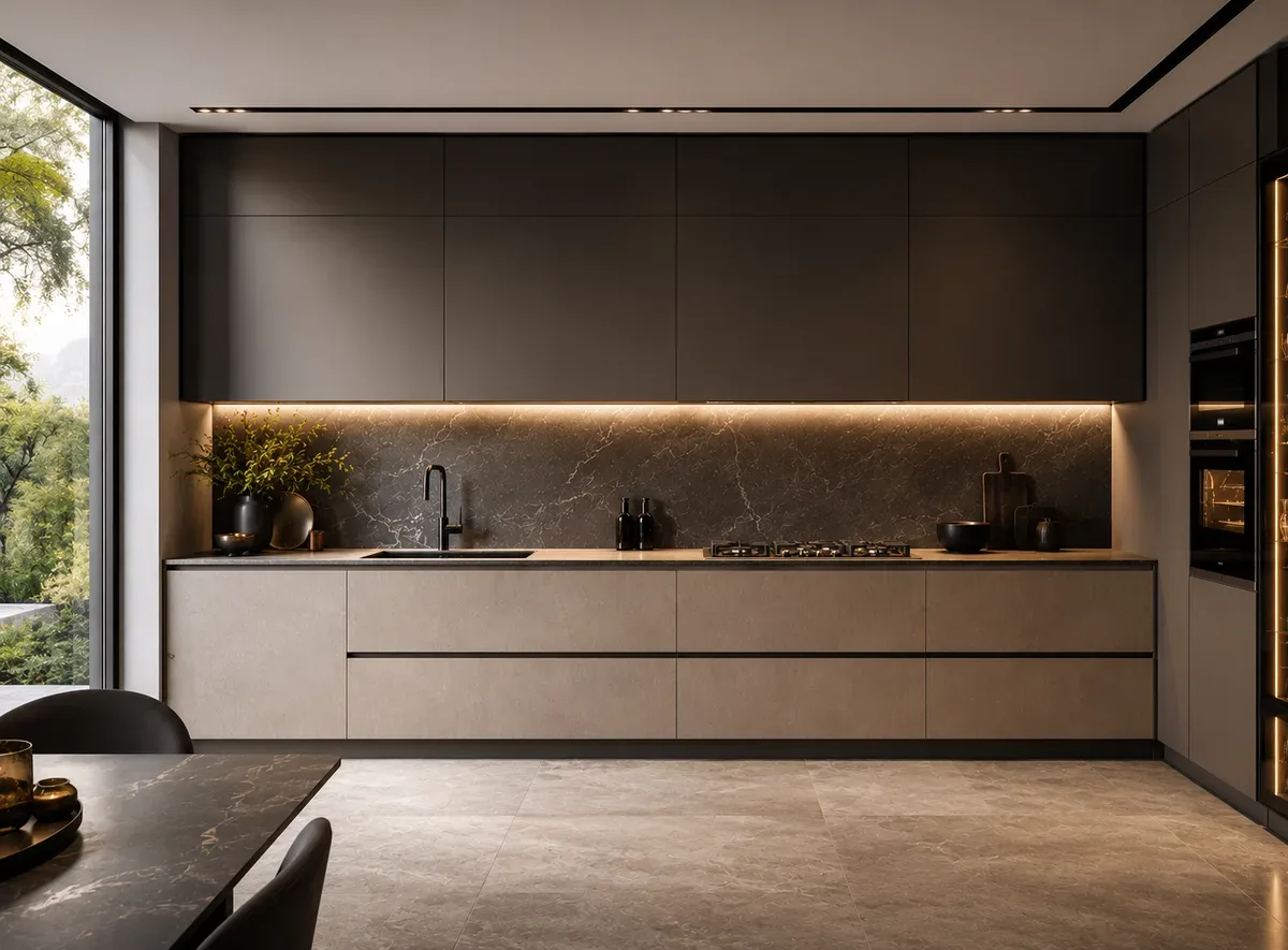 Straight modular kitchen by Reedify Modulars — 8