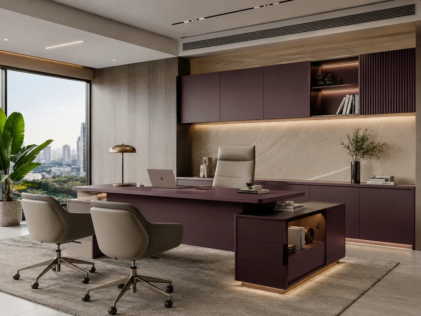 Manager table and office cabin furniture by Reedify Modulars