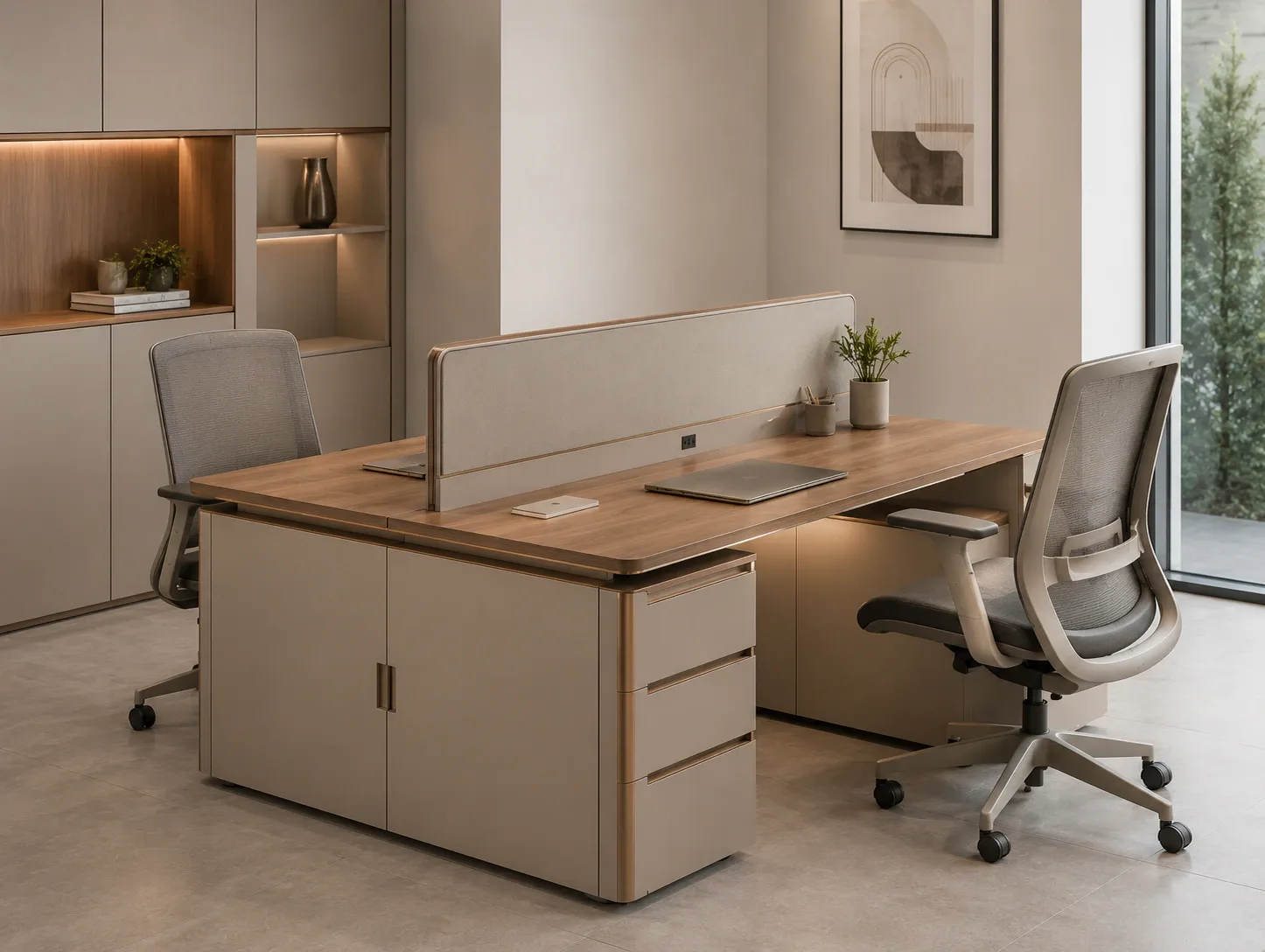 A modular office workstation floor by Reedify Modulars