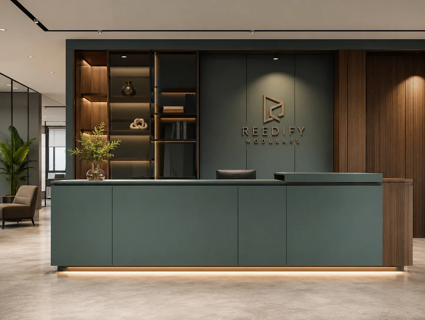 Reception Desk Office furniture by Reedify Modulars