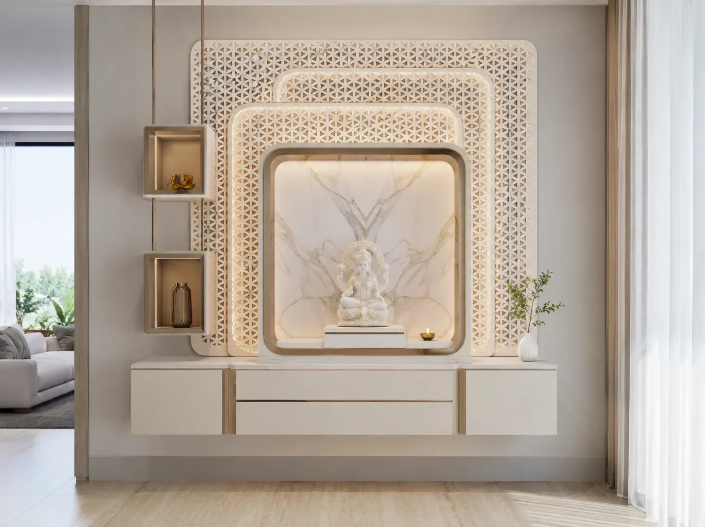 Jali Pooja unit by Reedify Modulars