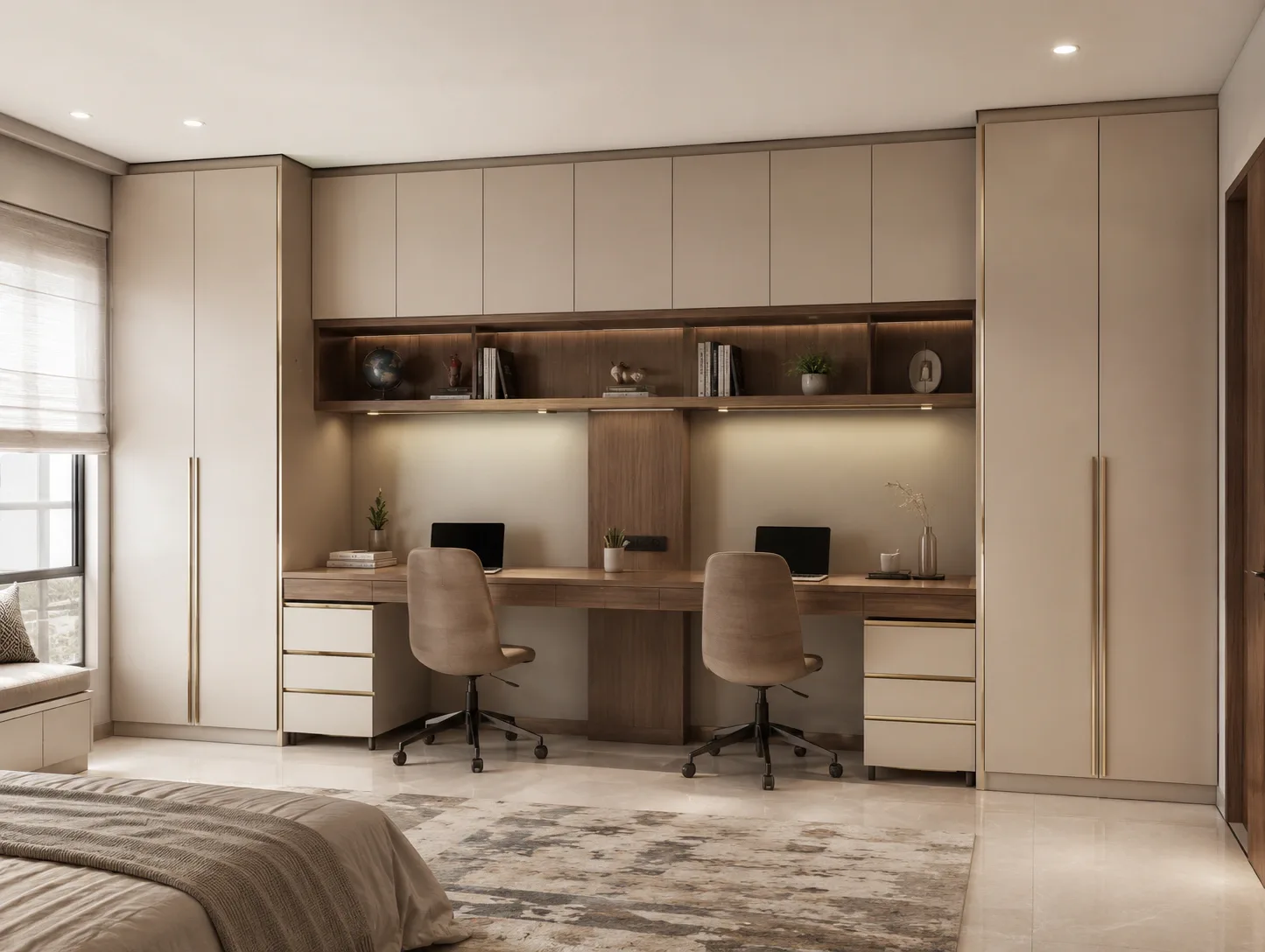 Study table with wardrobe by Reedify Modulars