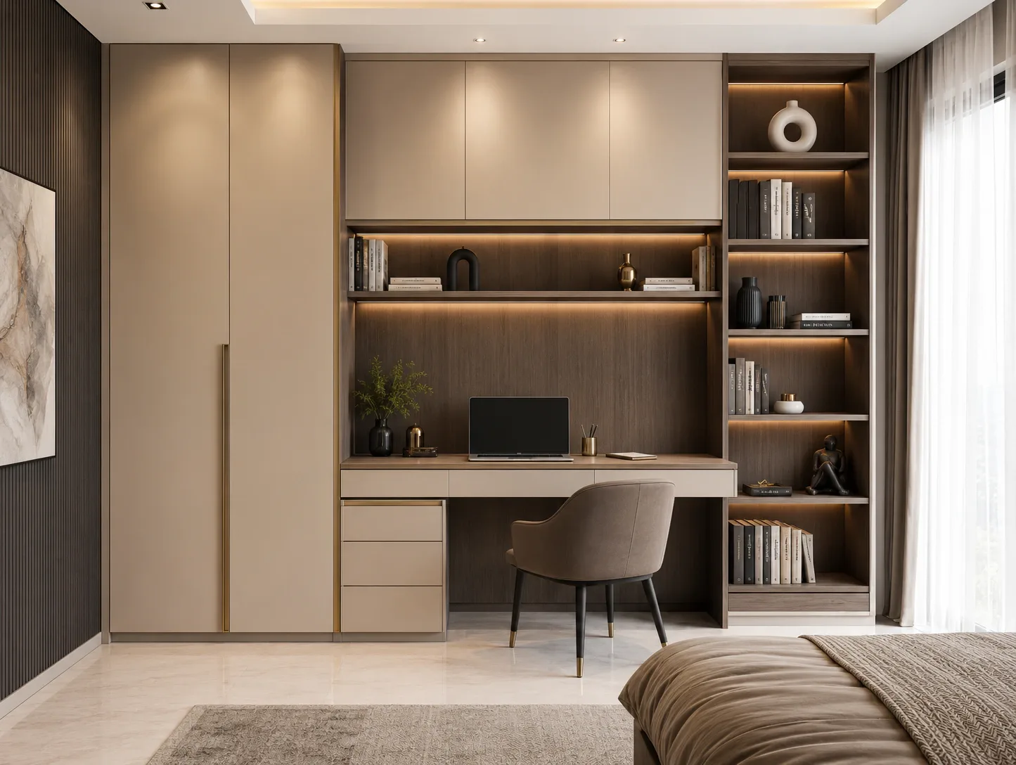 With Wardrobe Study unit by Reedify Modulars