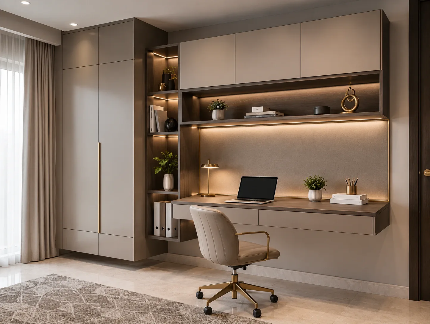 Wall-mounted study table by Reedify Modulars