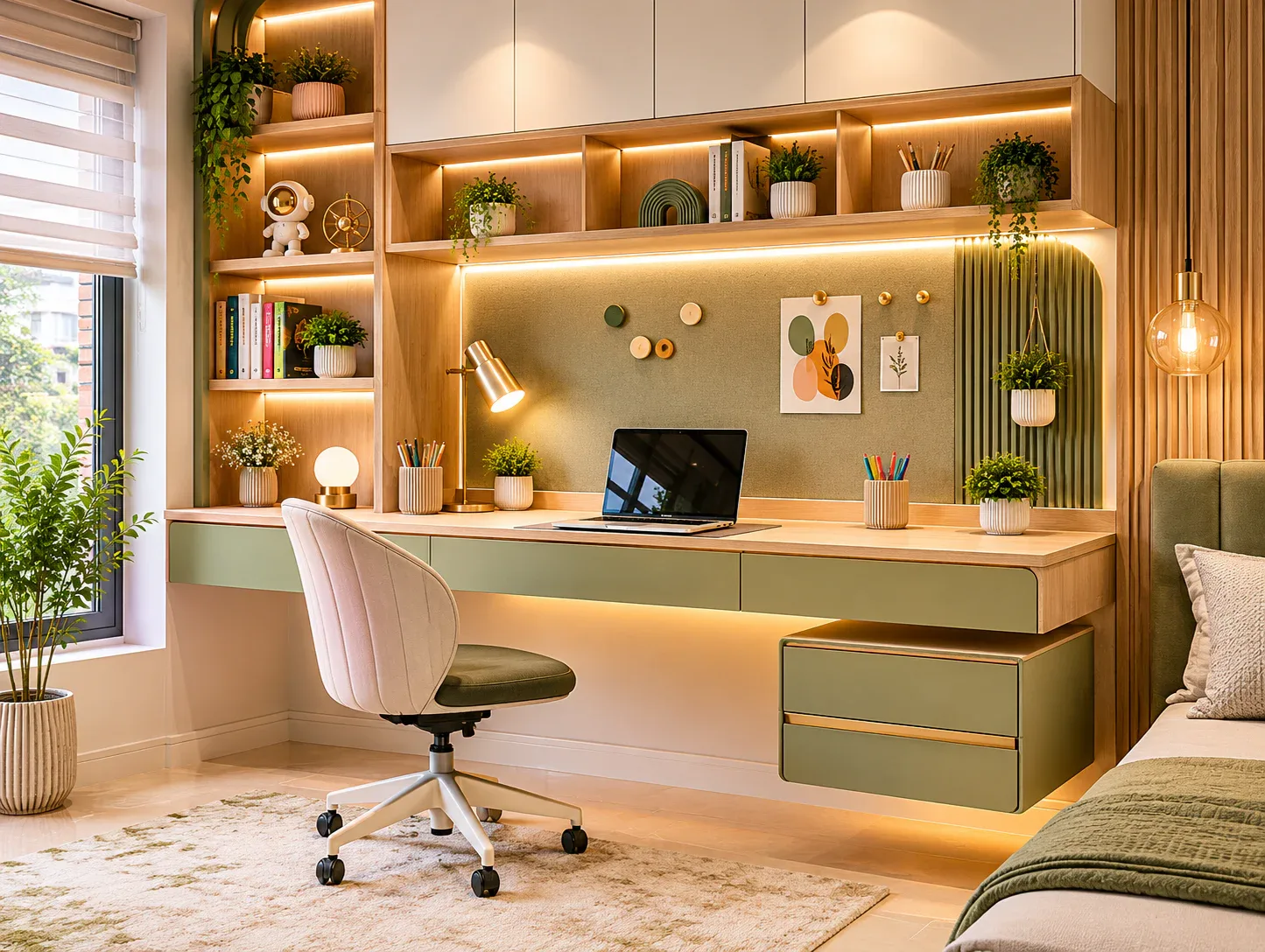 Wall-Mounted Study unit by Reedify Modulars