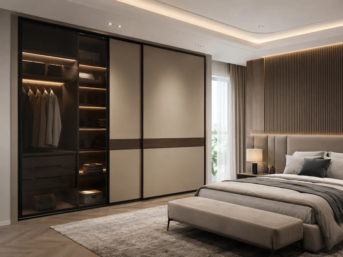 Custom modular wardrobe by Reedify Modulars