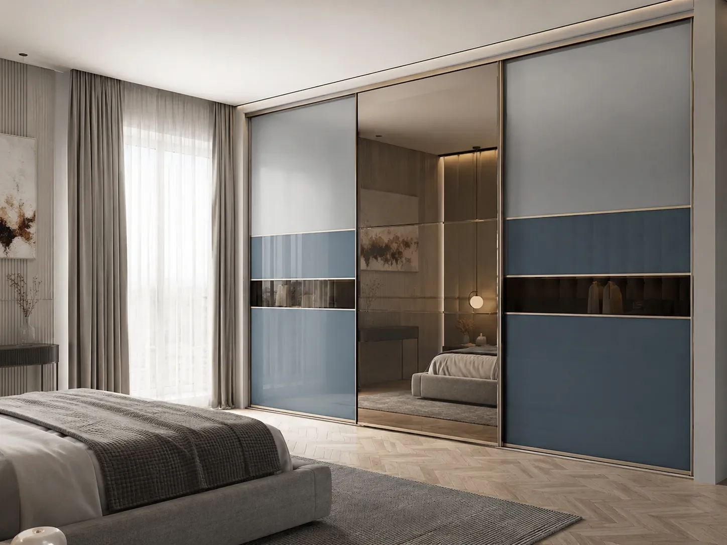 Custom modular wardrobe by Reedify Modulars