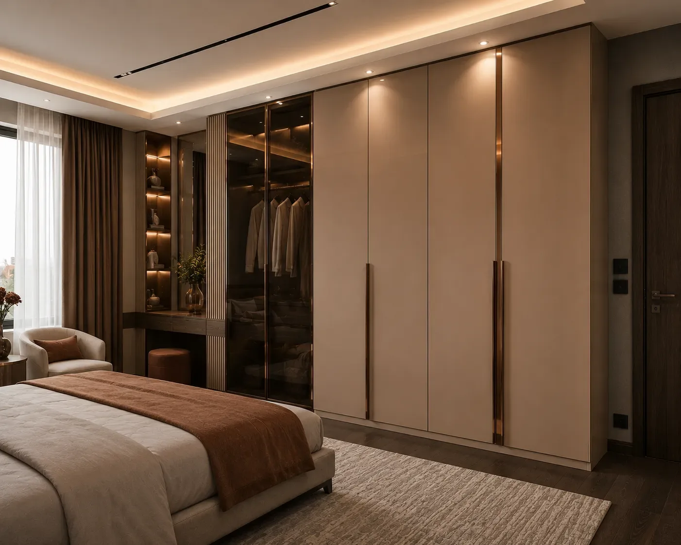 Custom modular wardrobe by Reedify Modulars