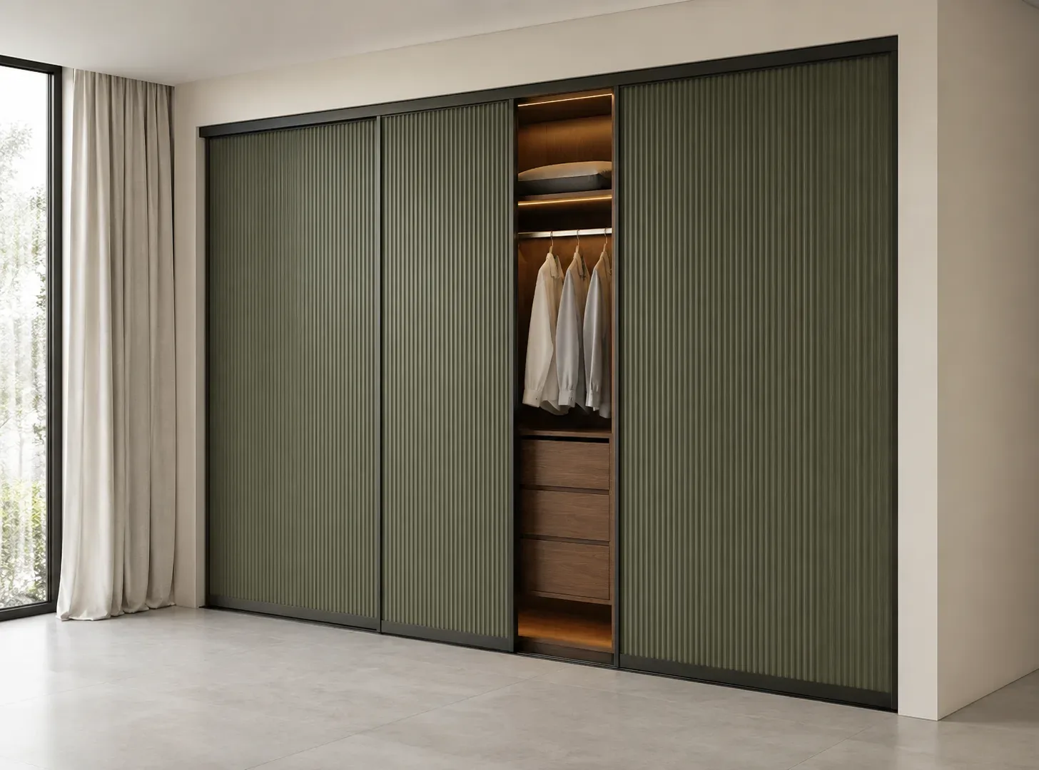Sliding wardrobe by Reedify Modulars