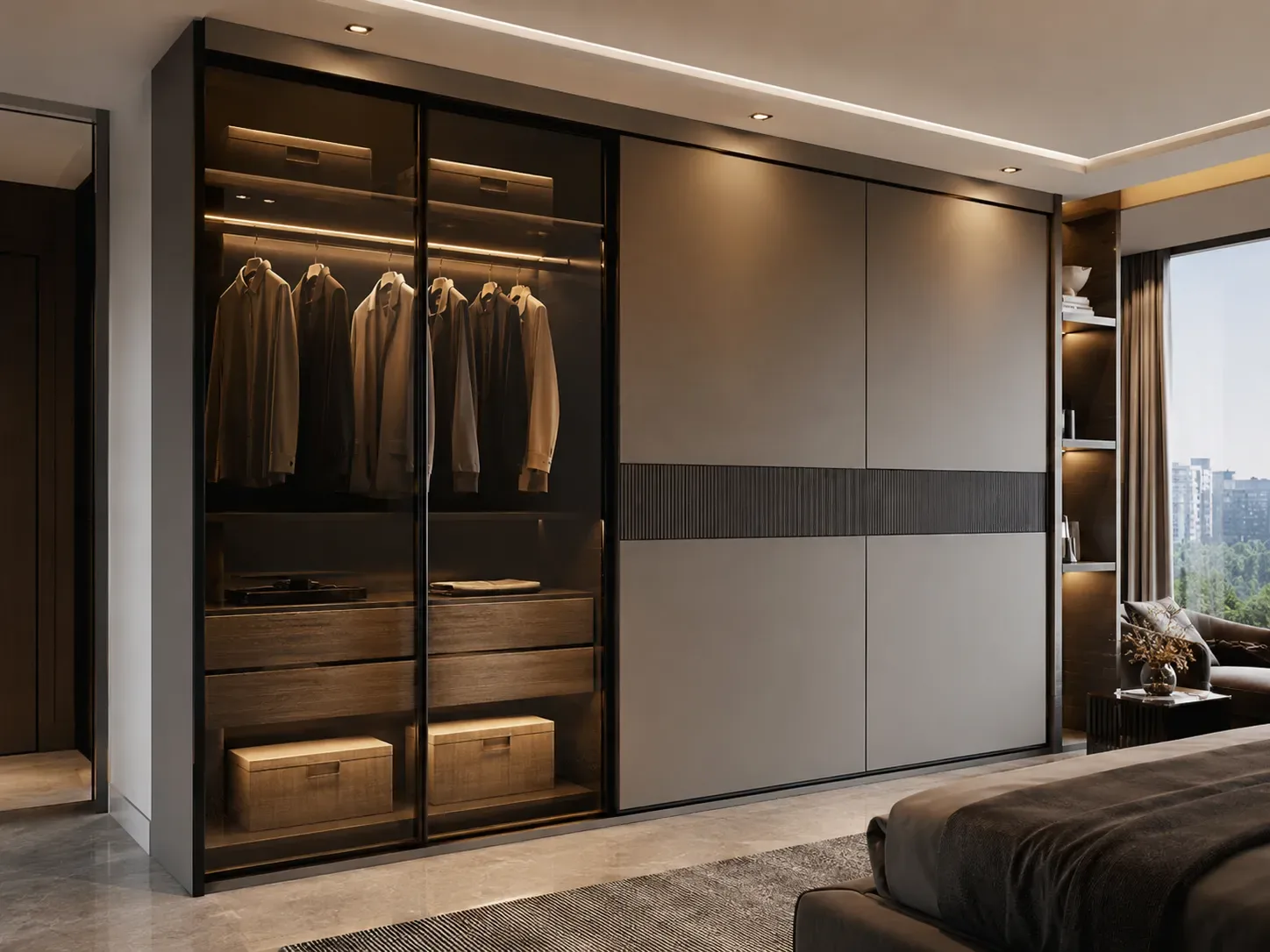 Sliding wardrobe by Reedify Modulars