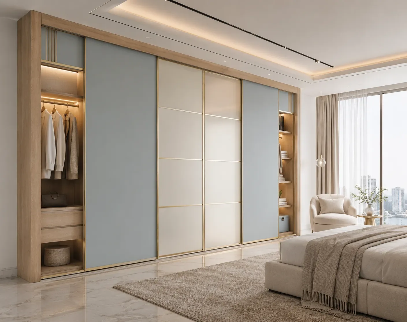 Sliding wardrobe by Reedify Modulars