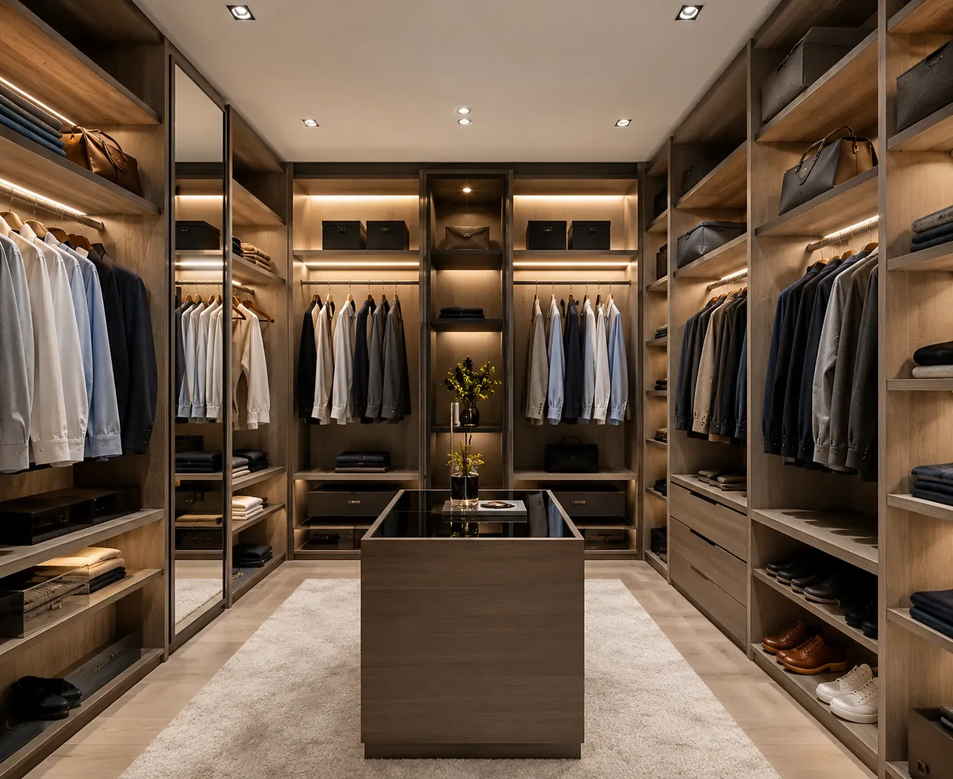 Glass wardrobe design by Reedify Modulars
