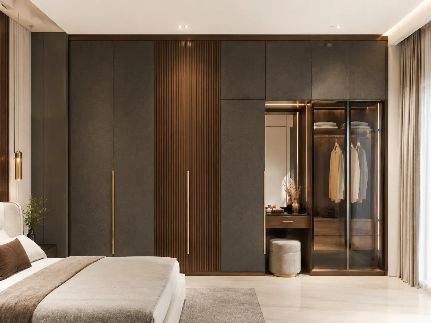 Wardrobe with dressing table by Reedify Modulars