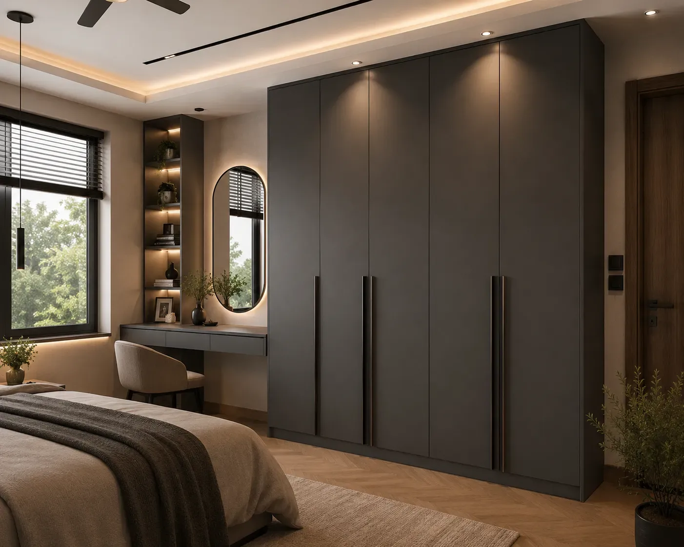 Wardrobe with dressing table by Reedify Modulars