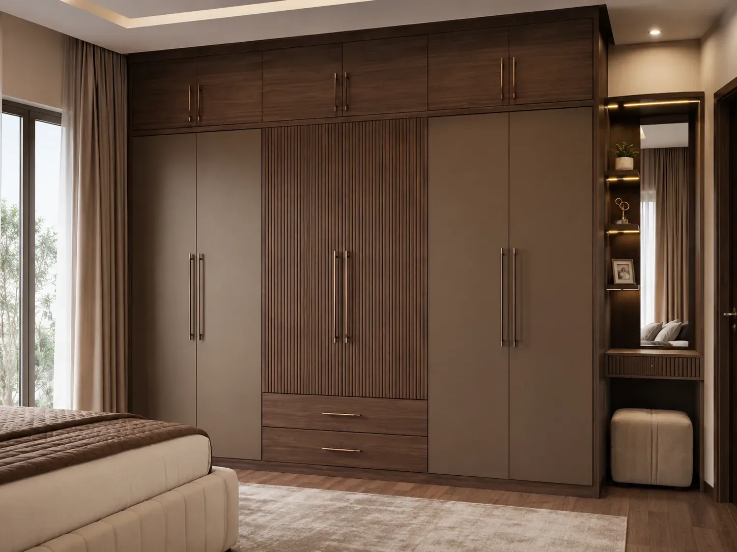 Wardrobe with dressing table by Reedify Modulars