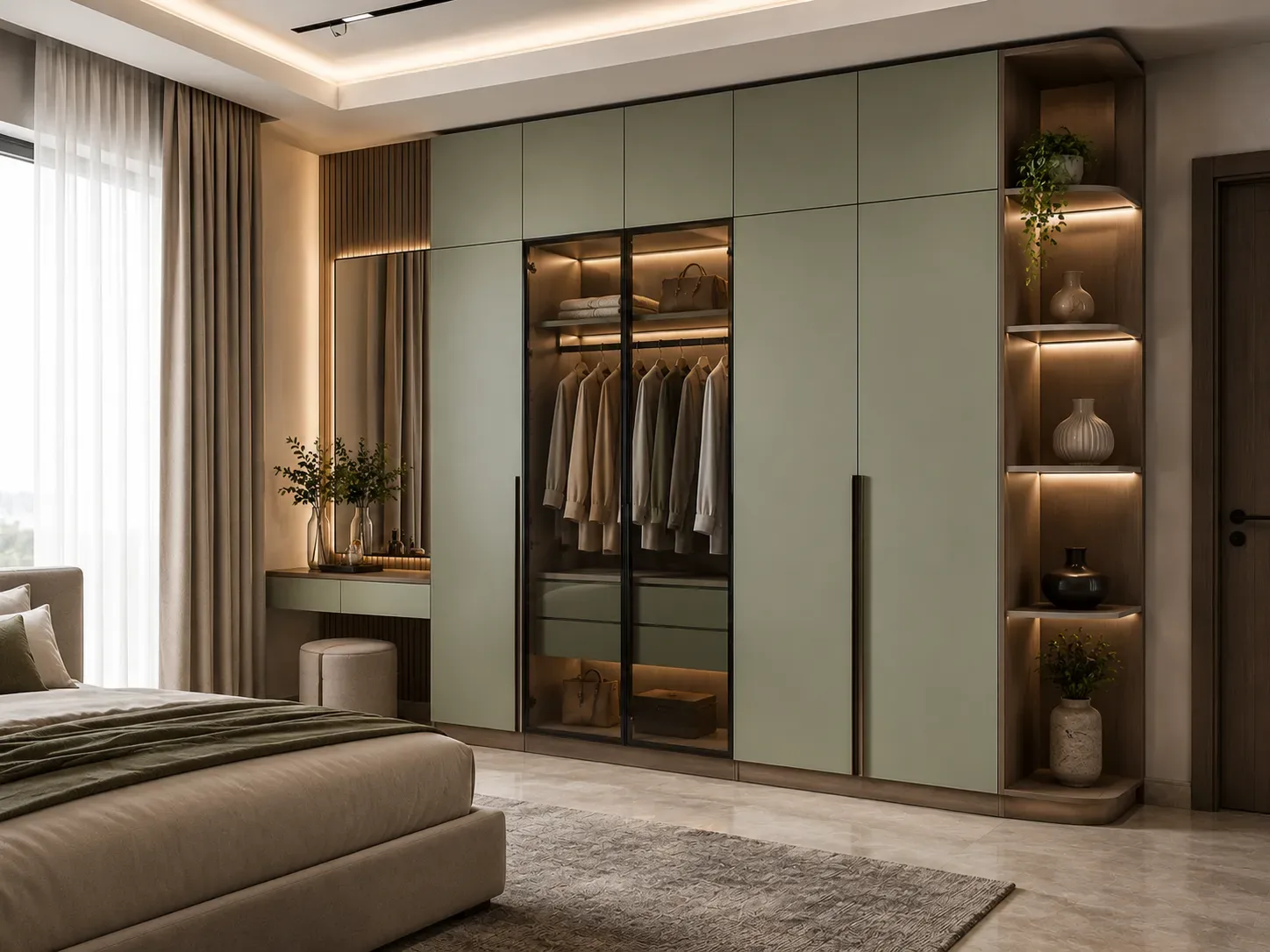 Wardrobe with dressing table by Reedify Modulars