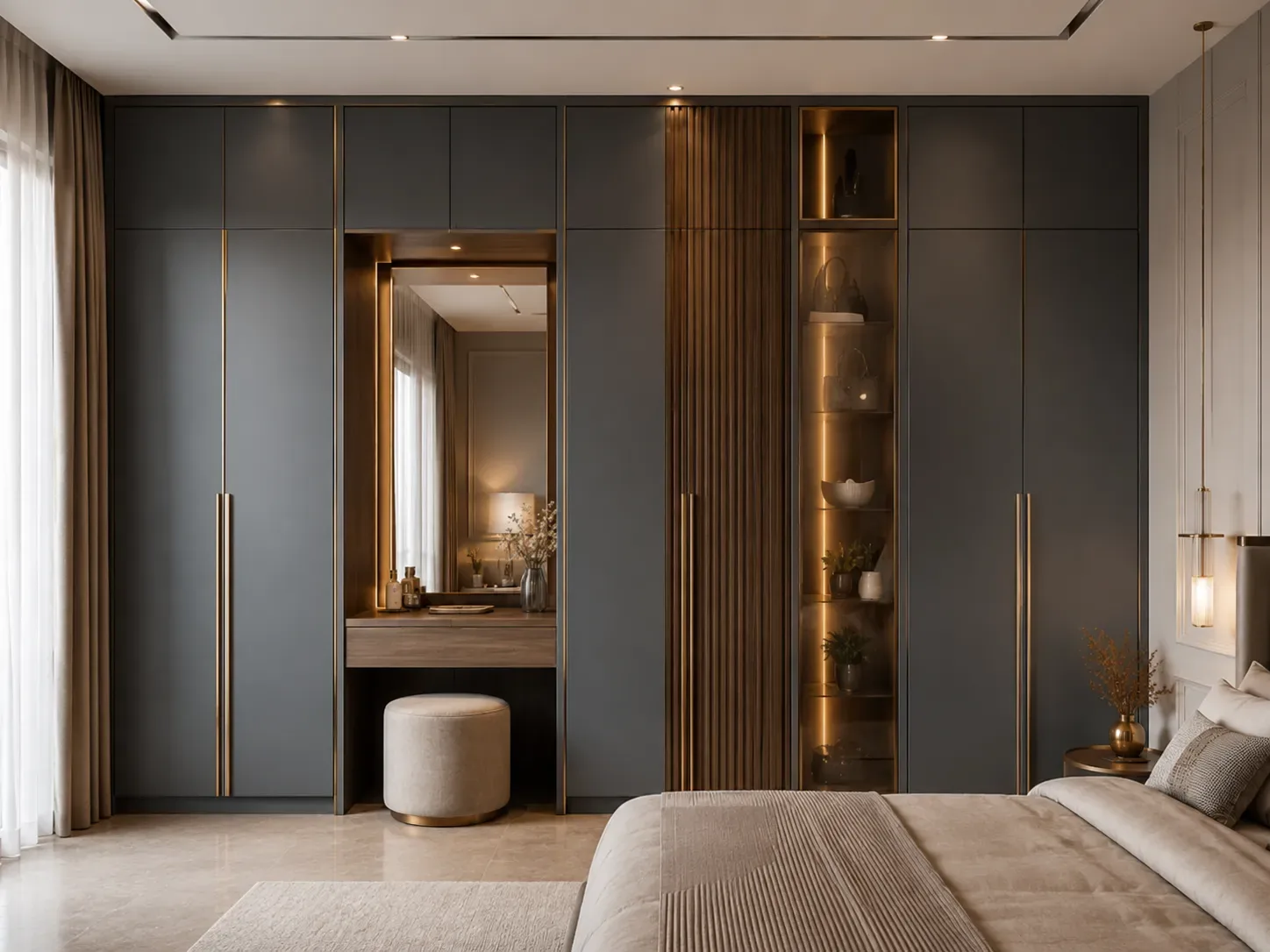 Wardrobe with dressing table by Reedify Modulars
