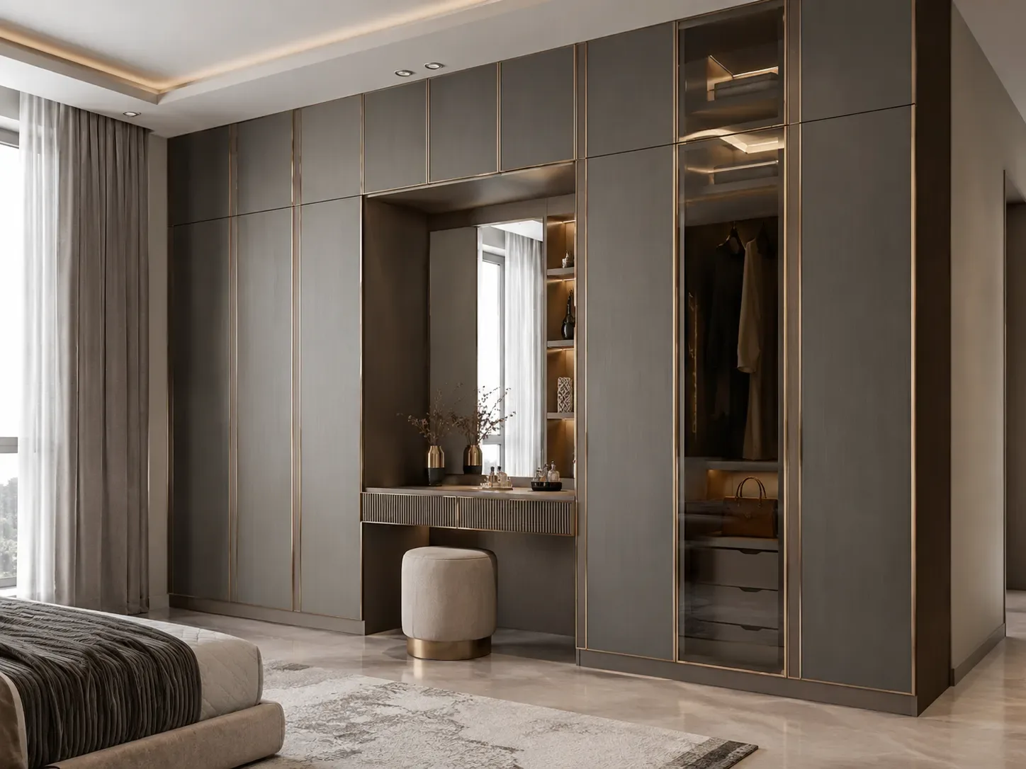 Wardrobe with dressing table by Reedify Modulars