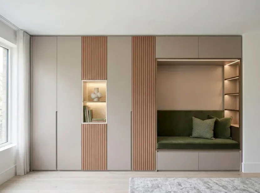 Wardrobe with sitting space by Reedify Modulars